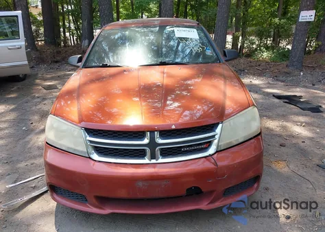 2012 Dodge Avenger Se from USA, damaged, VIN 1C3CDZAB9CN270393